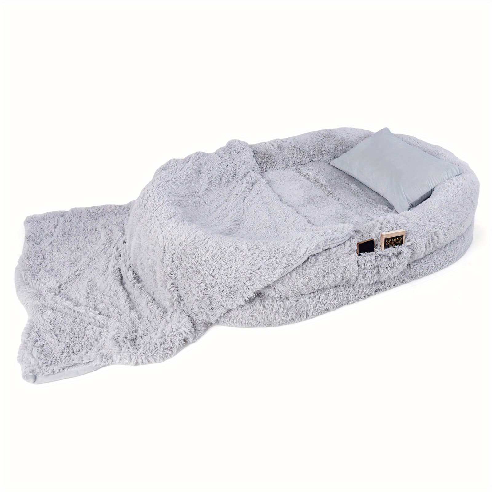 

Homasis 68" X 46" X 10" Bed Orthopedic Dog Bed W/ Soft Blanket Grey