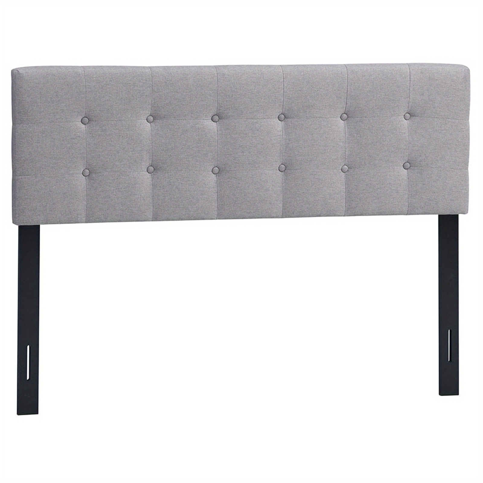 

Homasis Full/queen Size Headboard Linen Fabric Upholstered Button Tufted Solid Wood Leg