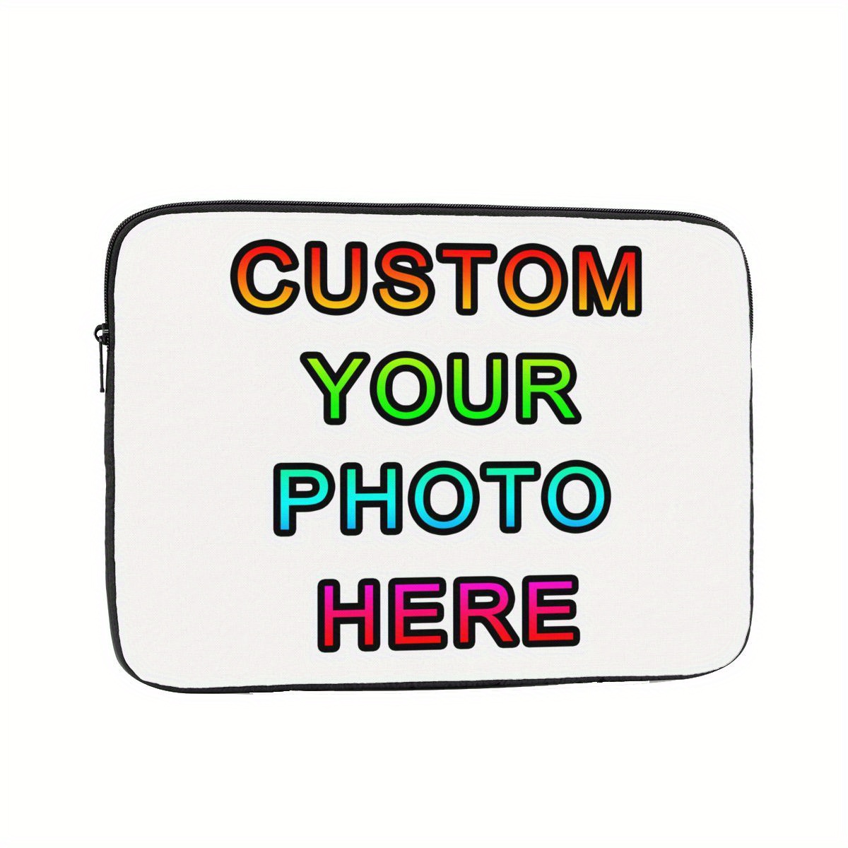 

Custom Laptop Sleeve Case Cover, Personalized Add Your Photo Laptop Slim Bag Notebook Protective Shockproof Carrying Briefcase