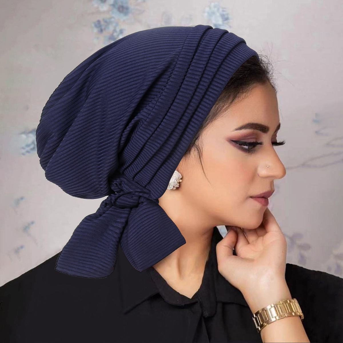 TEMU Stretchy Women's Hat No Brim, Turban, Accessories For Women