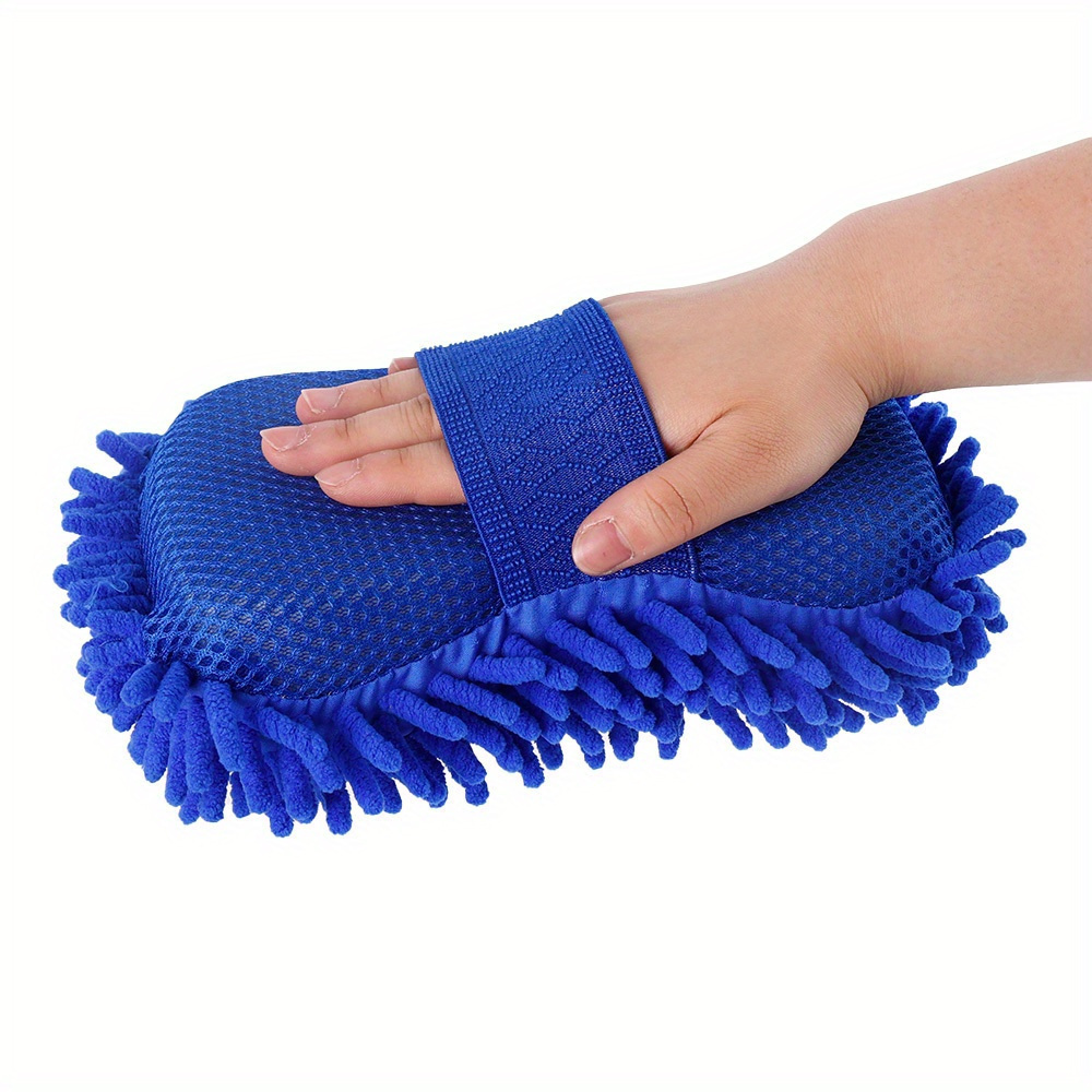 Microfiber Car Cleaning Sponge - Handheld Grooming Tool For Auto, Home, And Motorcycle - Surfaces, Removes Dirt And With Ease