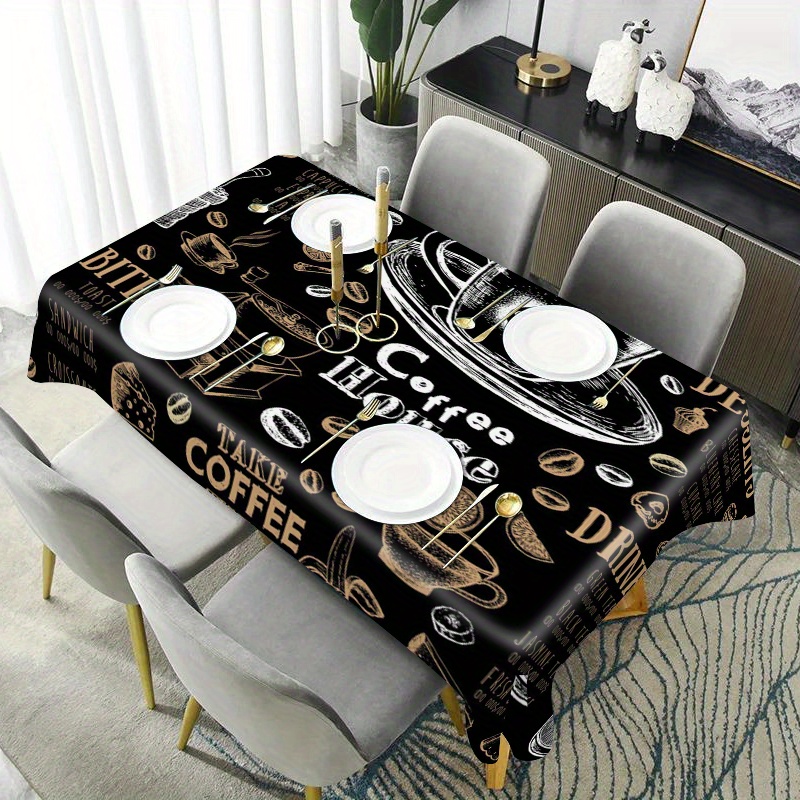 

Chic Print Tablecloth - Waterproof, Stain-resistant & Wrinkle-free Polyester Fabric For Indoor/outdoor Use - Dining, Parties, Buffets & Weddings