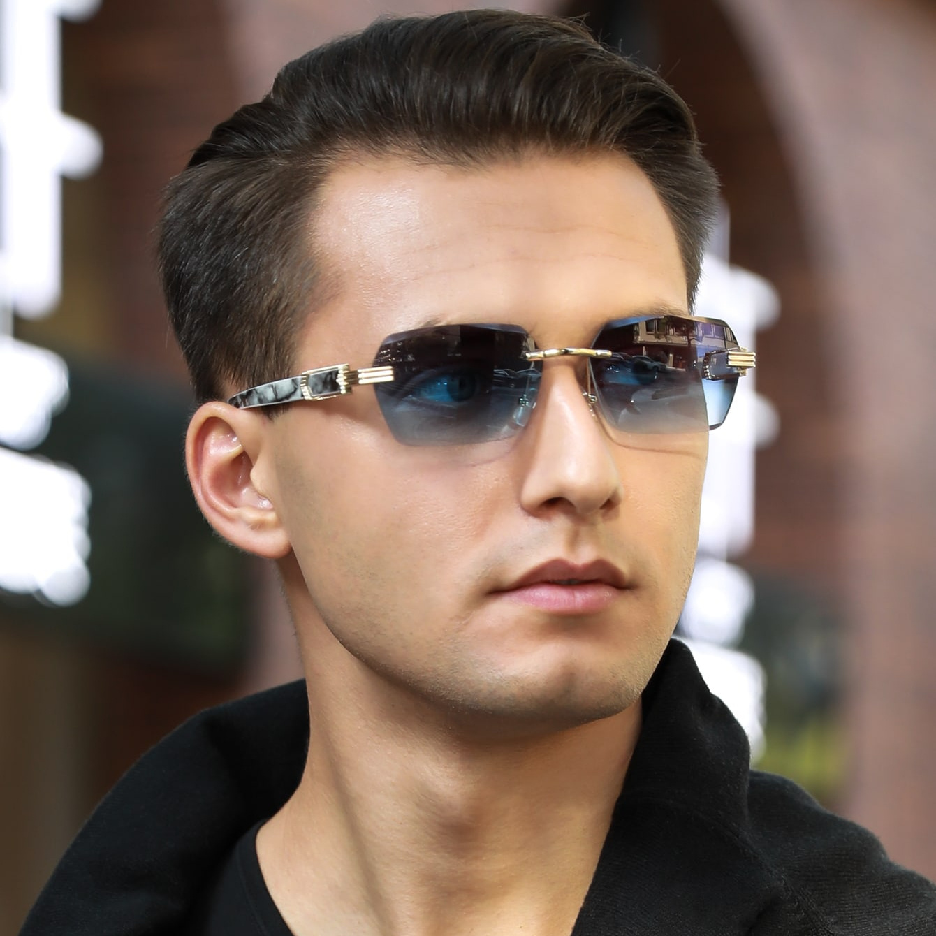 

Men'-style Fashion Fashion Glasses - Zinc Alloy Frame, Pc Lens For &