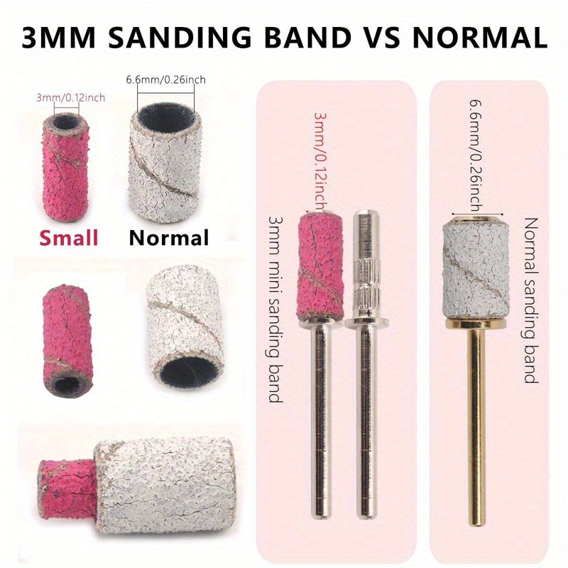 5pcs Hypoallergenic Mini Mandrel Nail Drill Bits