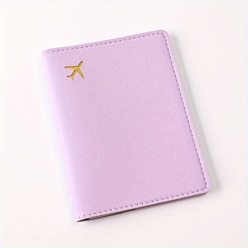 TEMU 1pc Simple Pu Passport Holder, Travel Document Holder, Passport Protector