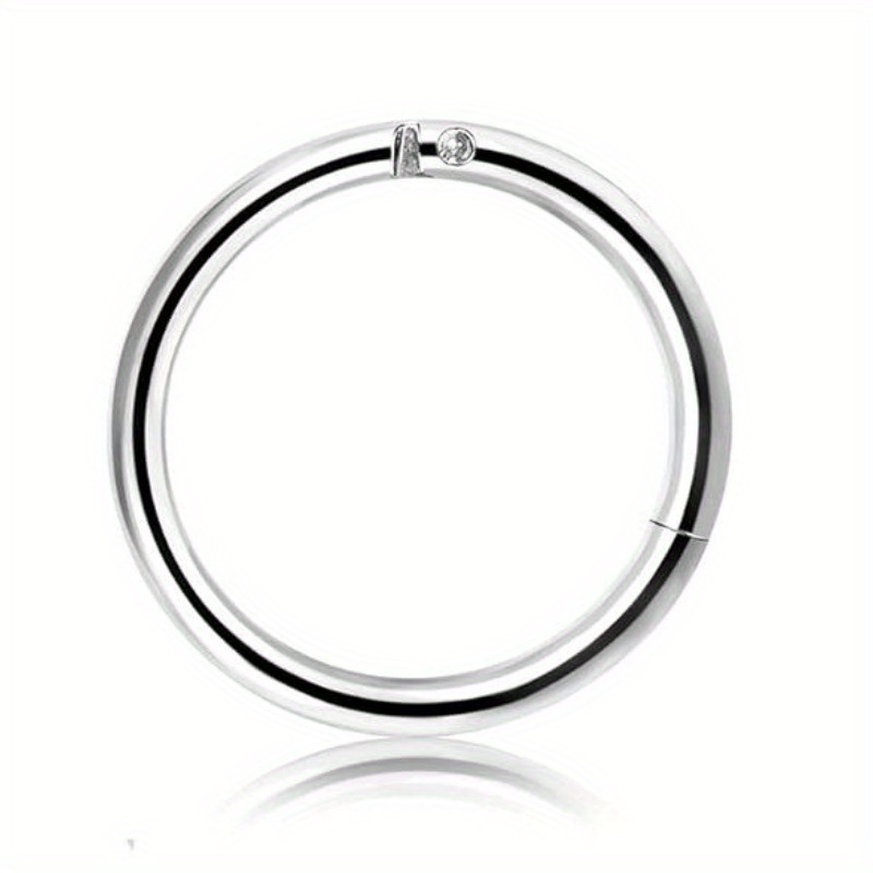 1pc 16-18g Stainless Steel Cartilage Earrings Sleeper Earrings Septum Clicker Nose Lip Ring Endless Earrings Body Piercing For Earring Lip Hoop Ring Tragus Cartilage