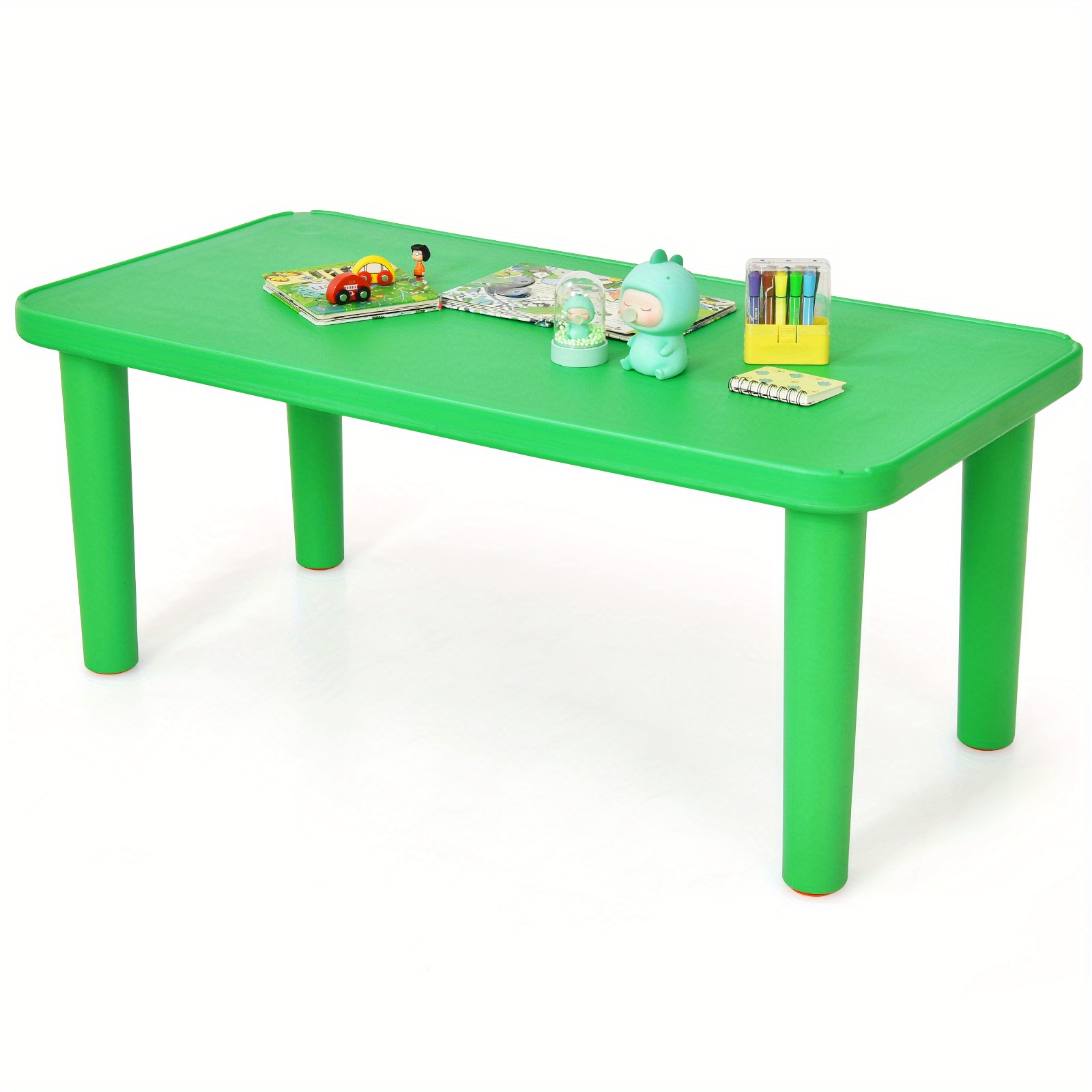 

Maxmass Kids Portable Plastic Table Activity School Home Furniture Green