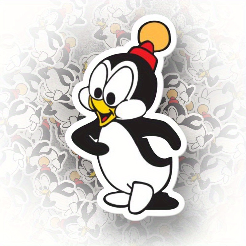 

Willy Penguin Vinyl Decal Sticker For Cars, Windows & More - Self-adhesive, Single Use, Left-part Placement, Ideal For Plastic, Glass, Metal & Ceramic Surfaces