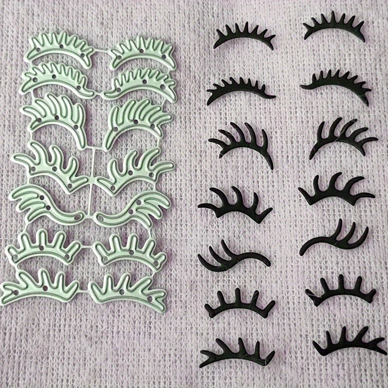 

Fantasy Eyelash Metal Cutting Dies Set – Intricate Die-cuts For Diy Scrapbooking, Card Making & Crafting Projects, High-quality Material, Multipack