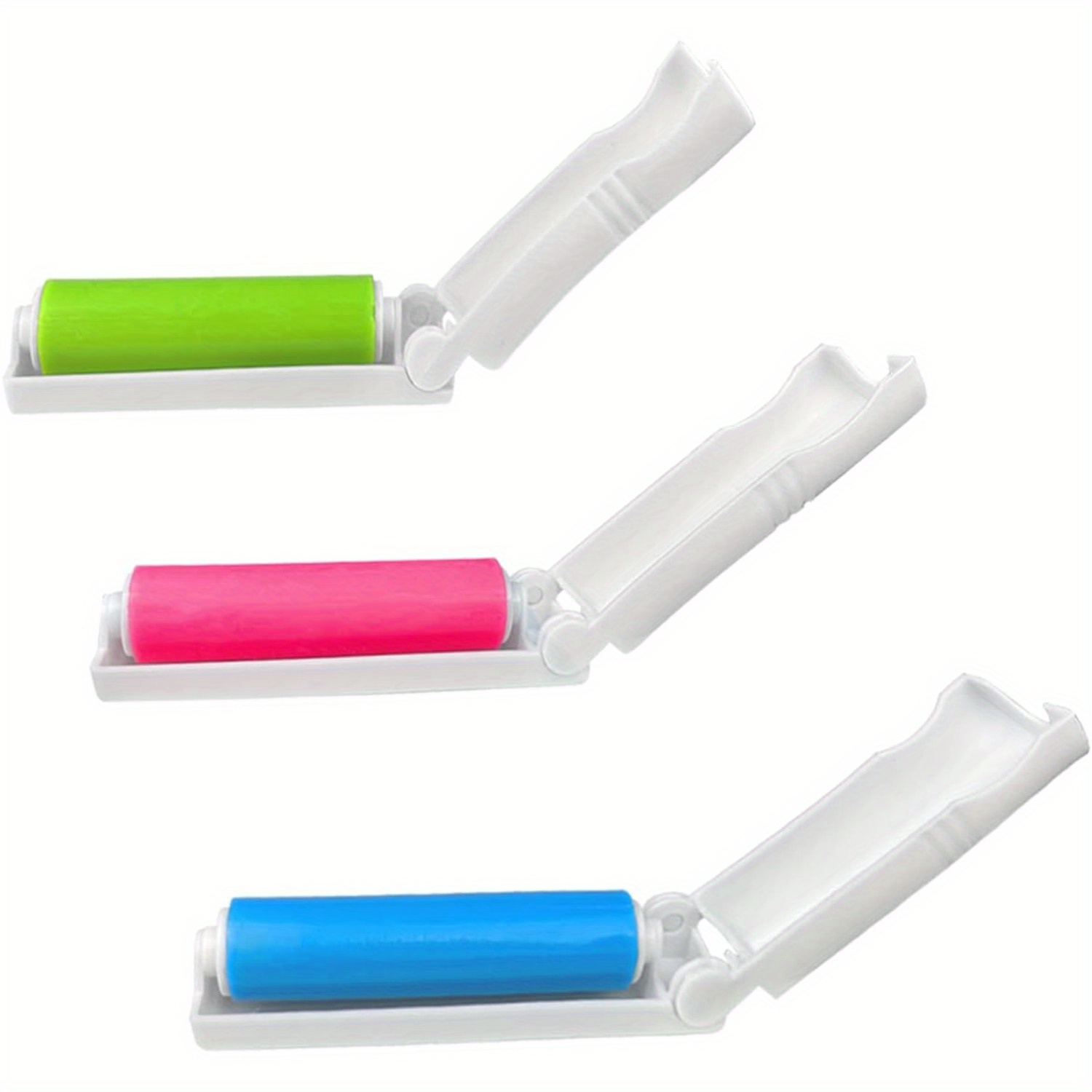 

3pcs Mini Lint Rollers For Pets - Washable, Foldable & Portable With Strong - Ideal For Home Cleaning & Pet Owners, , , Material