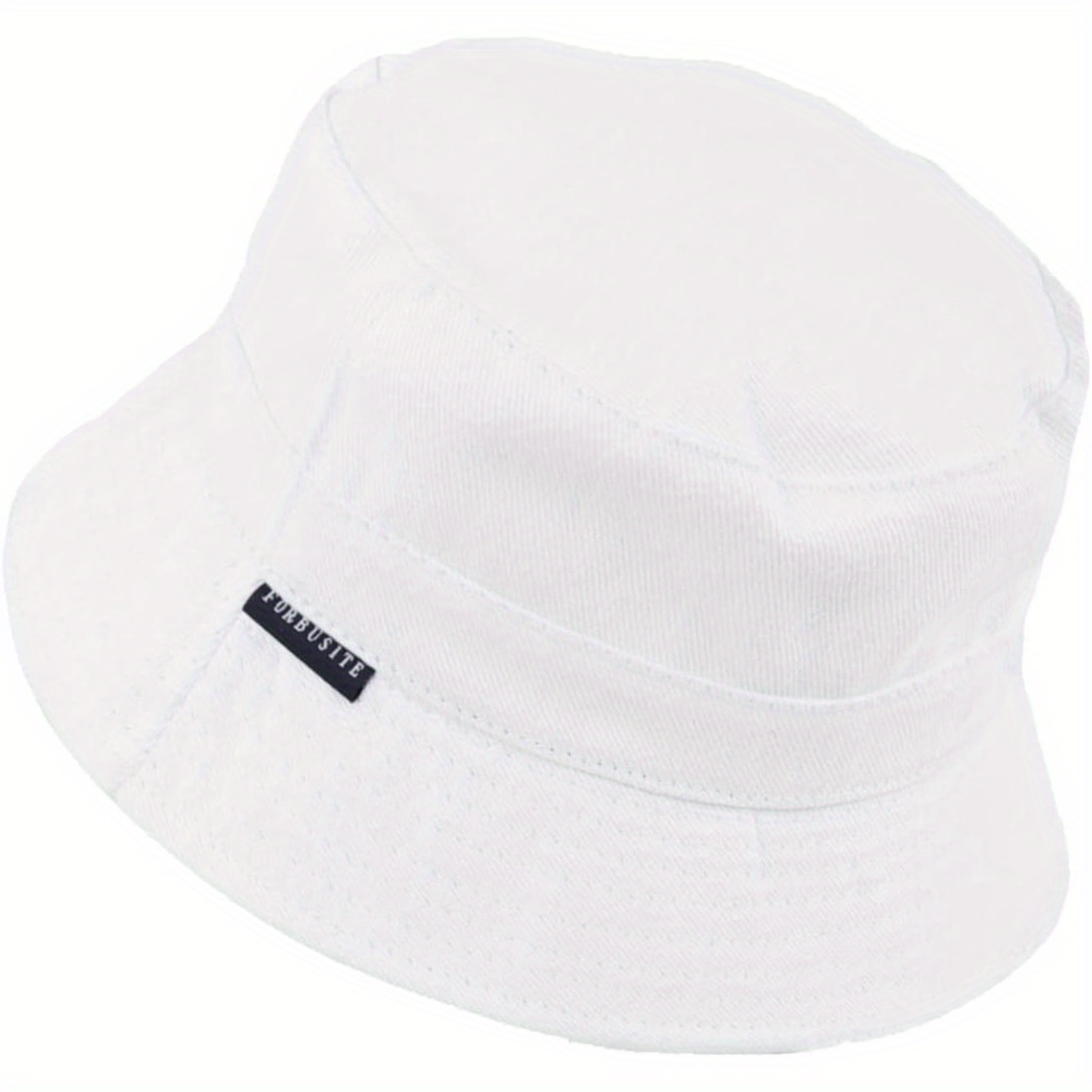

Fashion 100% Cotton Bucket Hats For Women Men, Summer Soild Color Fisherman Hat Cap For Outdoor Beach Vacation Headwear
