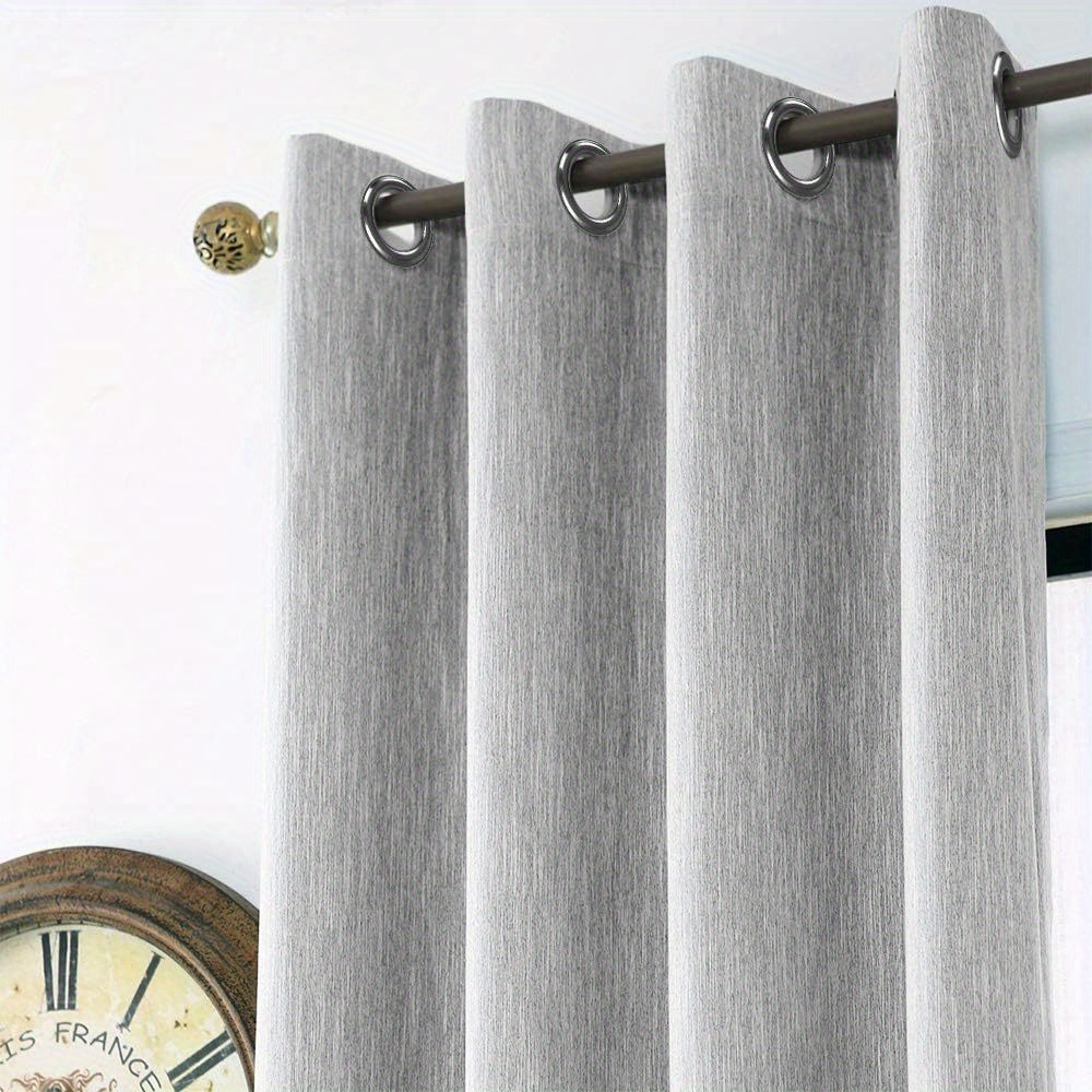 

1 Panel Room Darkening Blackout Curtains For Living Room Bedroom Thermal Insulated Privacy Grommet Window Curtain Panel