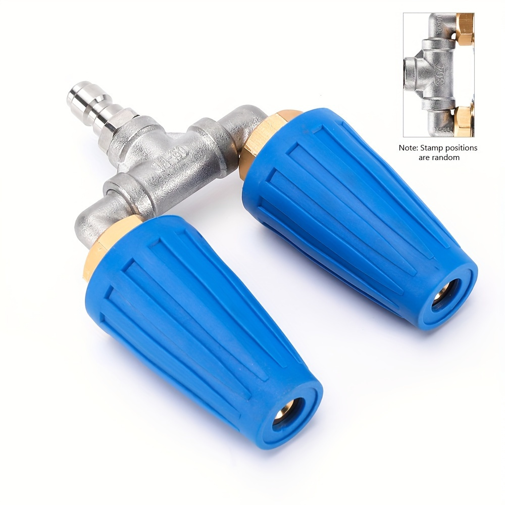 

1 Pack Dual Turbo Nozzle For Pressure Washer, 4000psi 4-6gpm With 1/4' Quick Connect Power Washer Turbo Nozzle For Gardening Car Cleaning