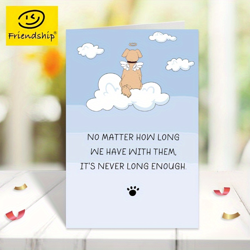 Pet Sympathy Card Loss Dog – Dog Bereavement Card Loss Pet - Temu