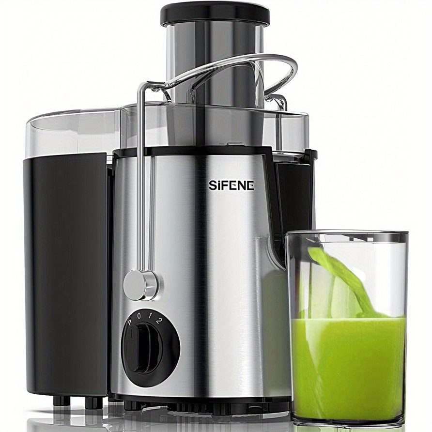 

Sifene Juicer, Fast Juicer, 3-inch (about 7.6cm) Large Mouth Is Suitable For Whole Vegetables And Fruits, Easy To Clean, Free Of Bpa Stainless Steel Kitchen Juicer