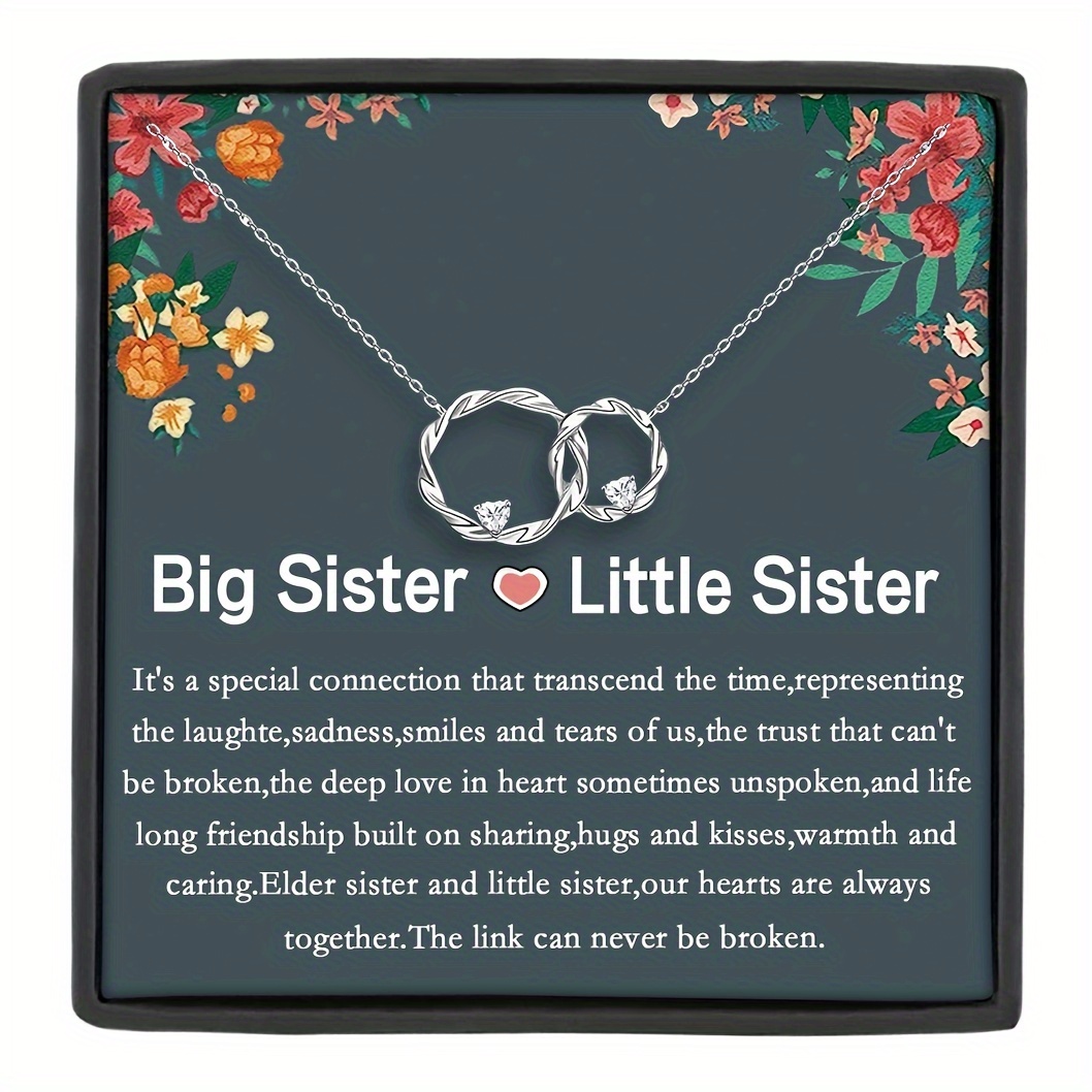 

Big Sister & Little Sister Necklace, Sister Necklace, Christmas Birthday Gift