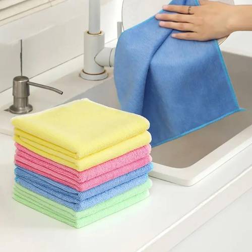 25pcs cleaning towels reusable cleaning cloths for tools dish cloths multi purpose cleaning towels kitchen wipes household wipes kitchen bathroom cleaning towels durable absorbent towels cleaning supplies