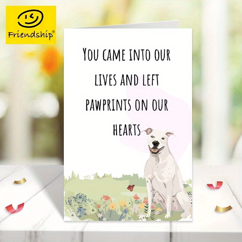 Dog Sympathy Card Pet Sympathy Card Dog Loss Dog Card Dog - Temu