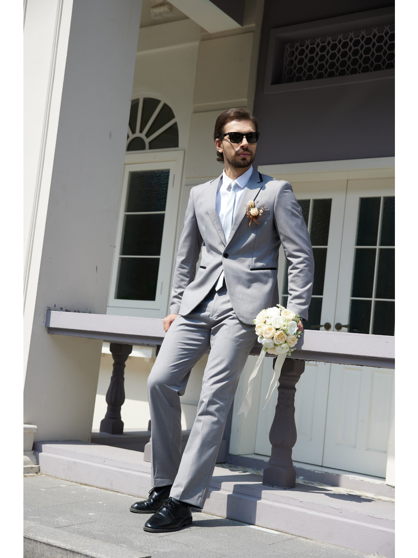 mens 2pcs big tall suit fit formal wedding Temu
