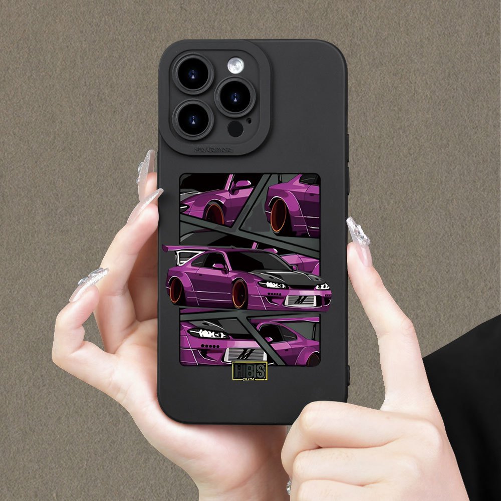 

Angel Eyes Sports Car Matte Tpu Case - Full-body Protection For Iphone 15/14/13/12/11 Pro Max, Xr/x/xs Max, 7/8 Plus, Se - Durable & Stylish