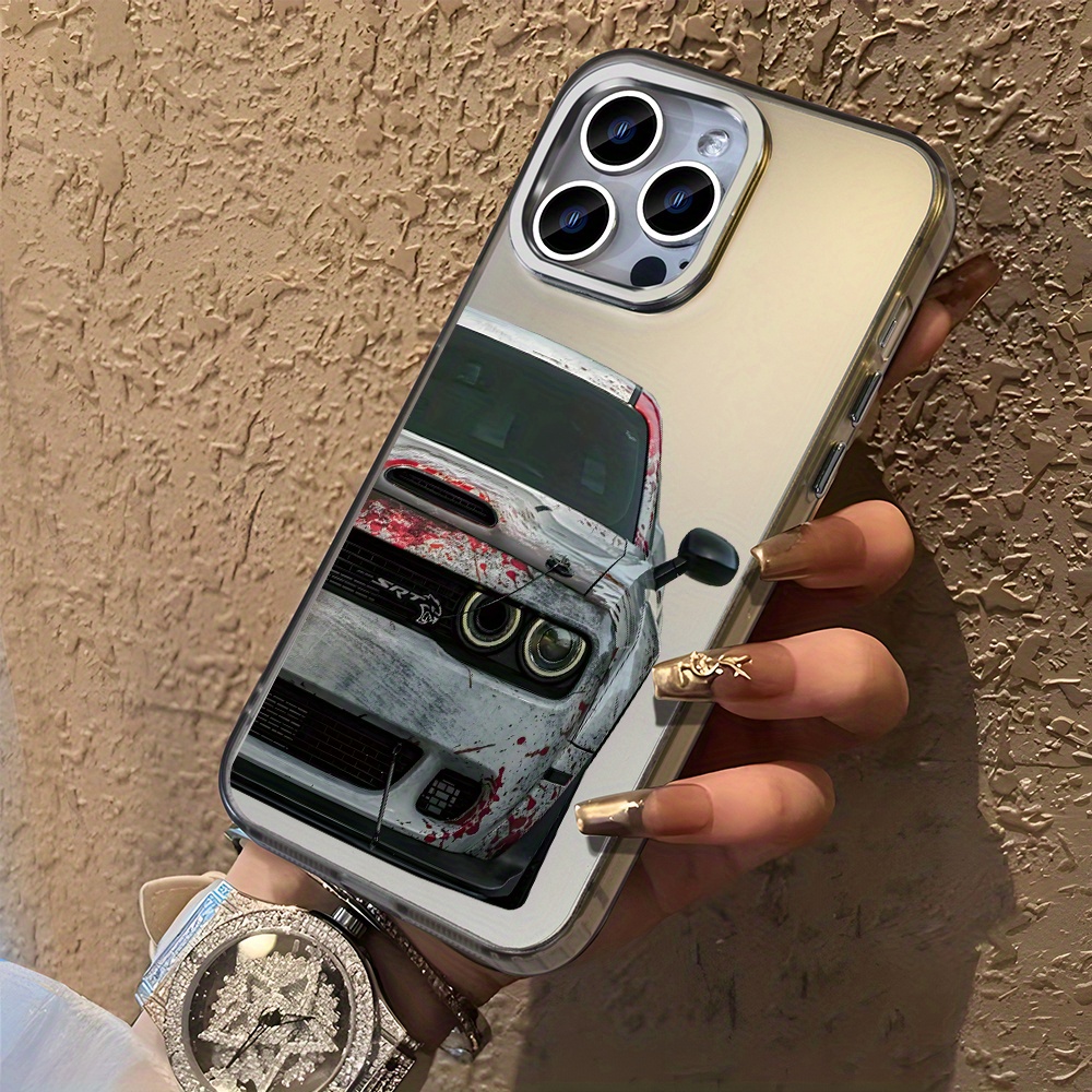 

Luxury Srt Car Design Phone Case For Iphone 11/12/13/14/15 Promax Plus: Protective, Anti-fingerprint, Anti-sweat, Shockproof, And Durable For Men And Women