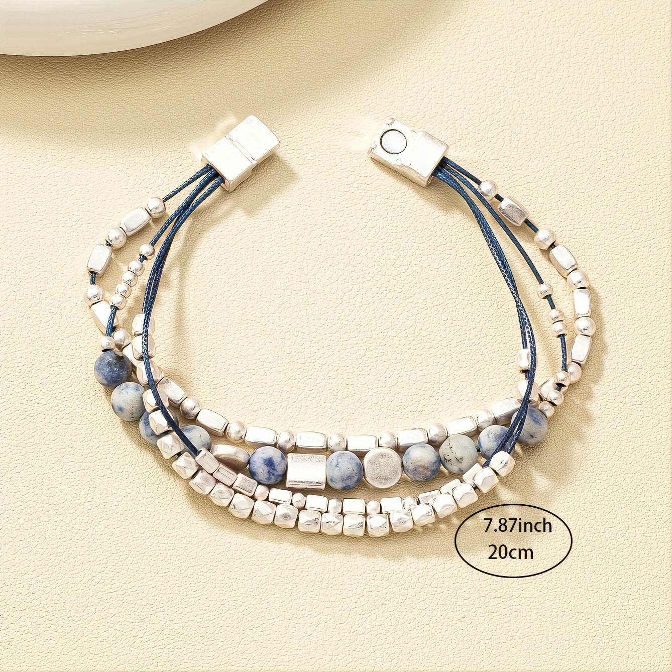 

1pc Fashion Multi-layer Beaded Bracelet Jewelry Gifts Birthday Gifts Women Mom Wife