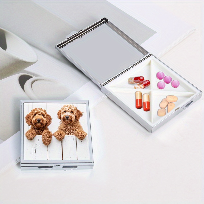 Mini Dog Pattern Pill Box