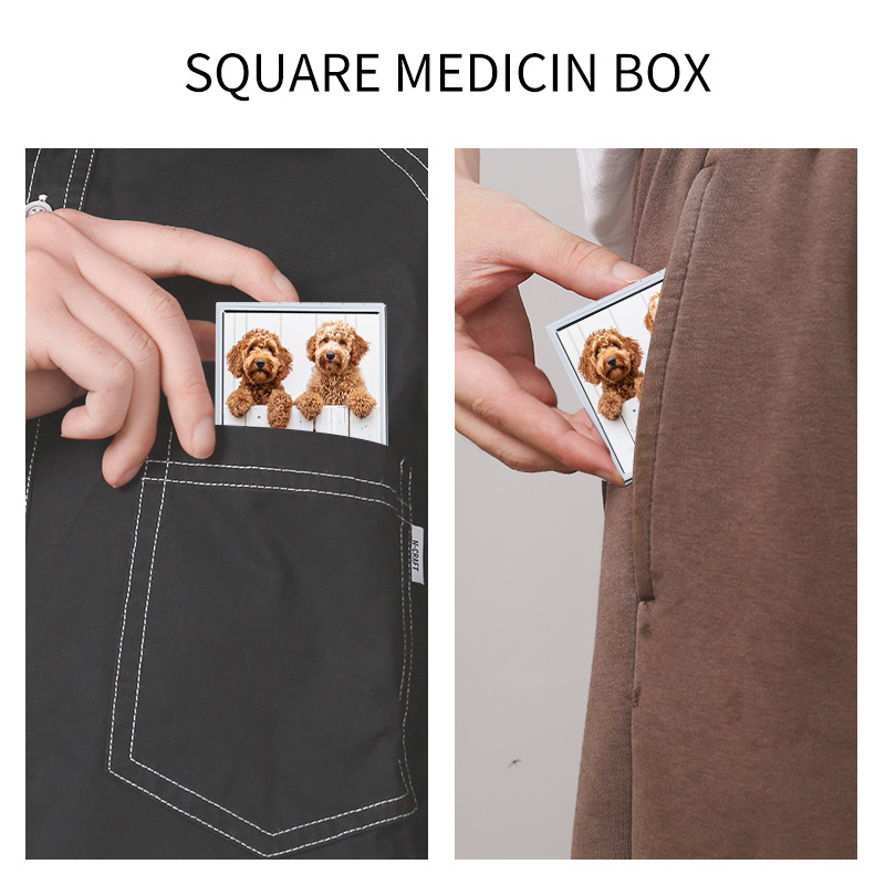 Mini Dog Pattern Pill Box