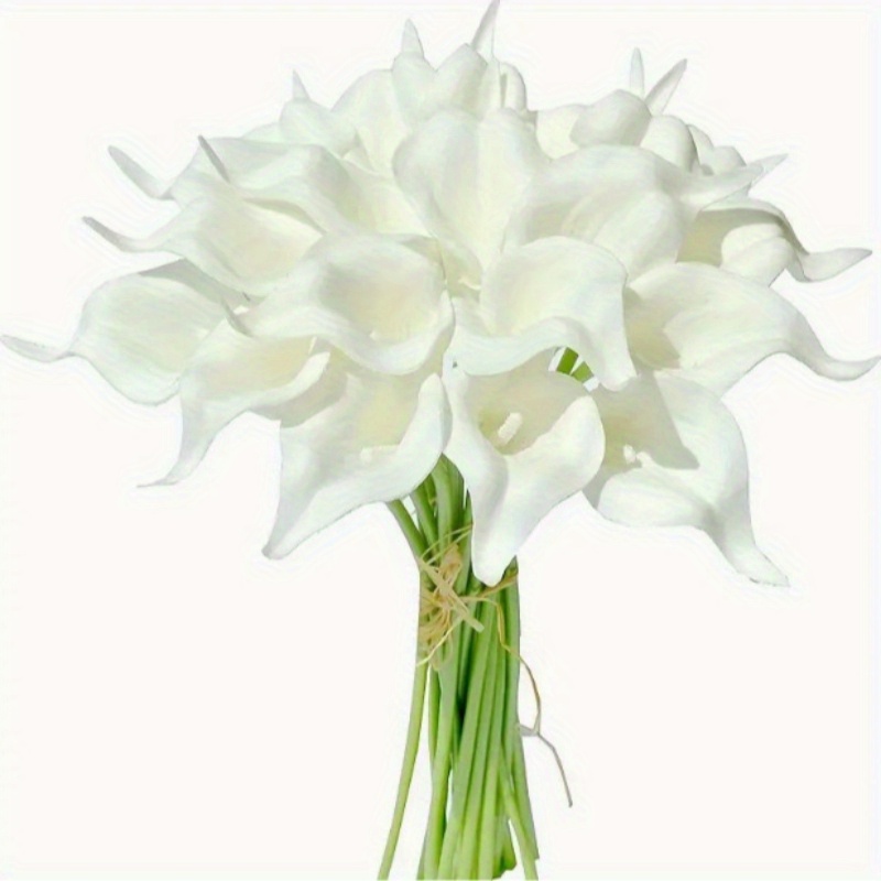 TEMU 10pcs Lifelike Artificial Lily Flowers For Home Decor &