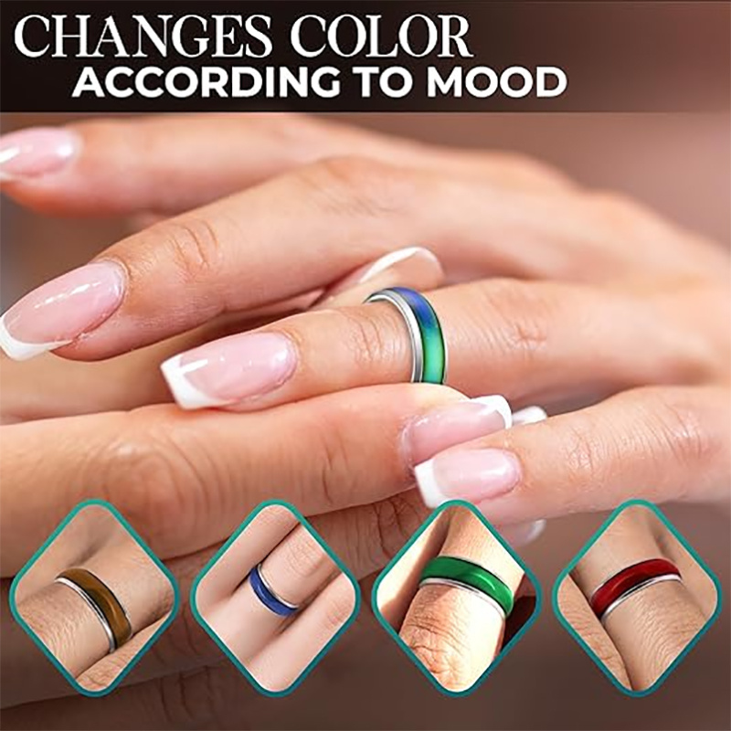 Mood Ring Color Jelly Bracelets Color Meaning Mood Changing Ring