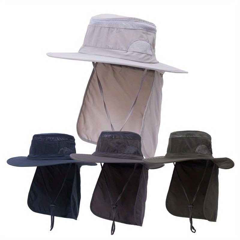 

Tooluck Summer Sun Protection Fisherman Hat Men And Women With Extended Hat Curtain Outdoor Sunshade Anti-ultraviolet Sun Hat Mountaineering Fishing Hat