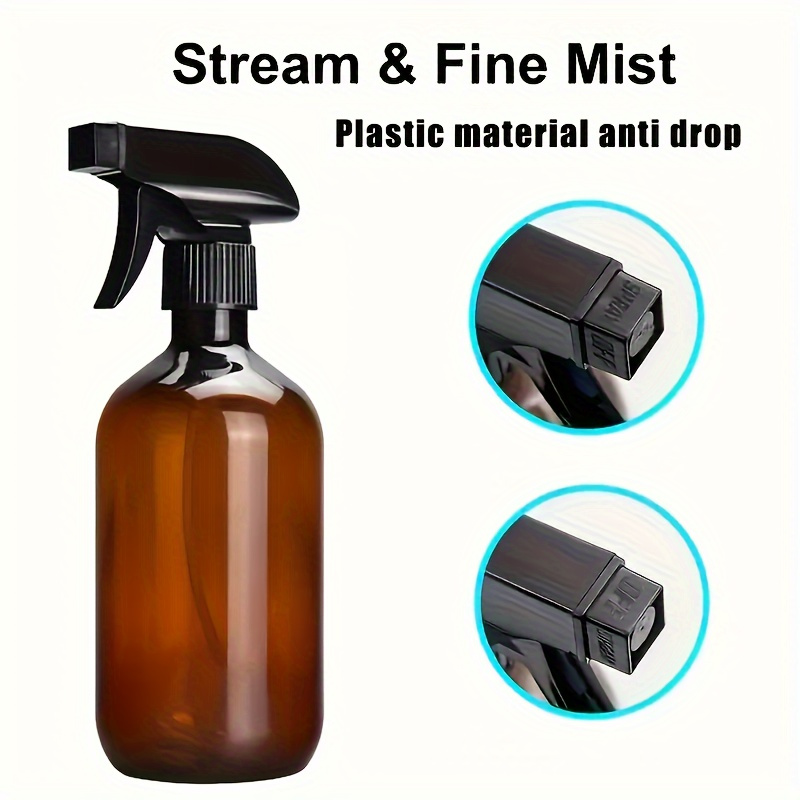 

Set Of 3 Plastic Spray Bottles - 10oz/16oz Refillable Mist Sprayer,, For , Plant Watering, Hair Care, Air With Adjustable Nozzle For Stream & Options, Unscented