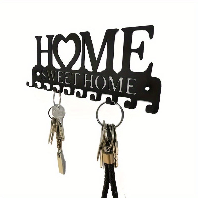 

1pc Key Holder For Wall Mount Sweet Home Organizer Decorative, Metal Hanger For Front Door, Bedroom, , Work, Car, Vehicle Keys Vintage Decor Wall Decor, Aesthetic Room Decor