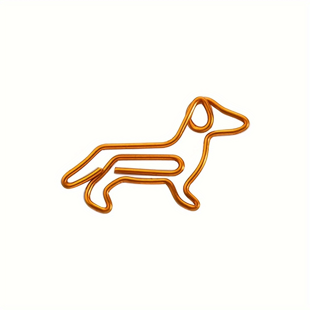 Metal Dog Dachshund Shape Paper Clips Office Supplies Desk Temu