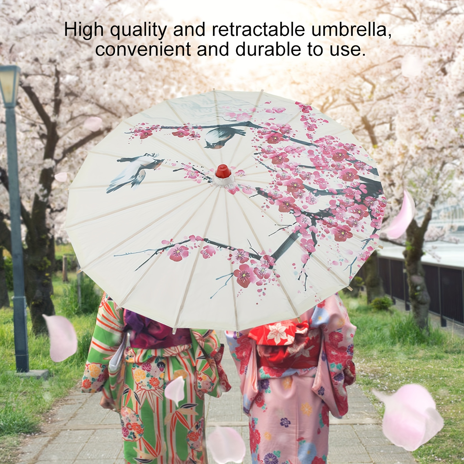 

Handmade Paper Umbrella Parasol Plum Japanese Chinese Paper Umbrella For Wedding Decor Art Party Photography Props Classical Dance Costume Cosplay Decoration Paper Umbrella