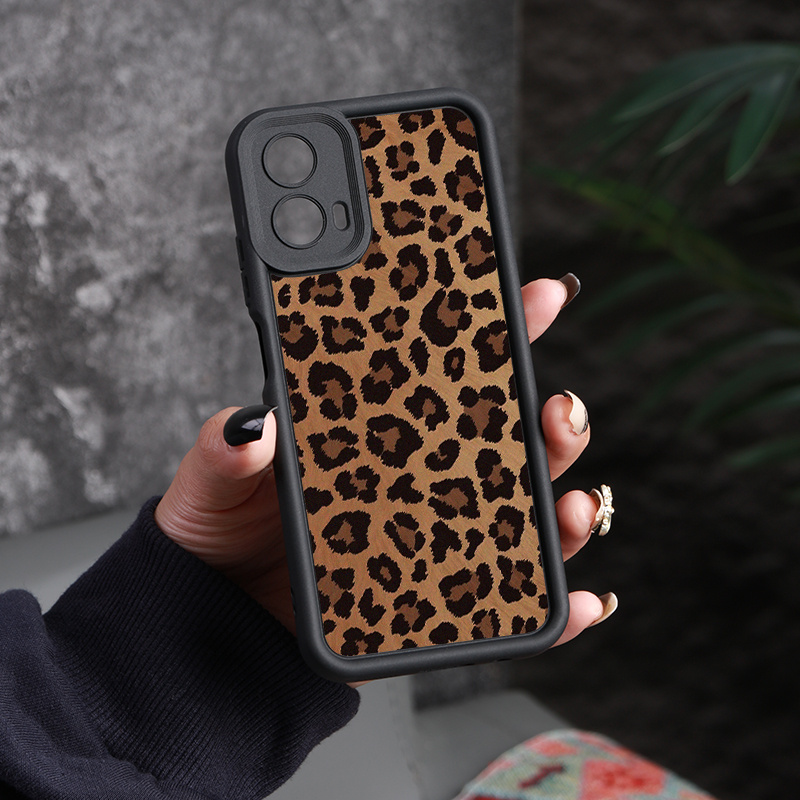 

Leopard Print Silicone Phone Case For G Series - Shockproof Protection With Camera Lens Cover For Moto G53, G30, G10, G20, G14, G22, G34, E13, G04 5g Models - Stylish Animal Pattern Soft Back Cover