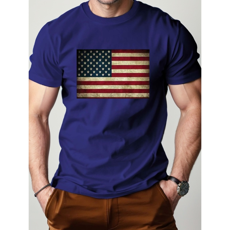 

Flag Pure Cotton Men's Tshirt Comfort Fit