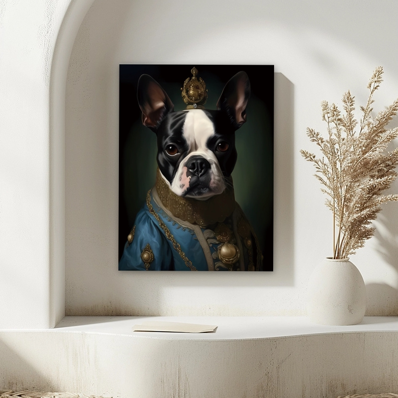 

Boston Terrier - Premium Canvas , 12"x16", Perfect Gift For Dog Lovers & Boston Terrier Enthusiasts, , 30×40cm, , Room Decor