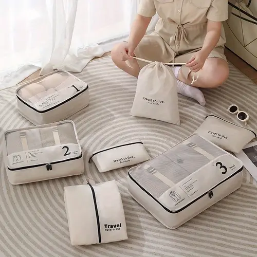 business travel travel storage bag piece set luggage clothing sorting and packaging bag clothing and underwear storage bag