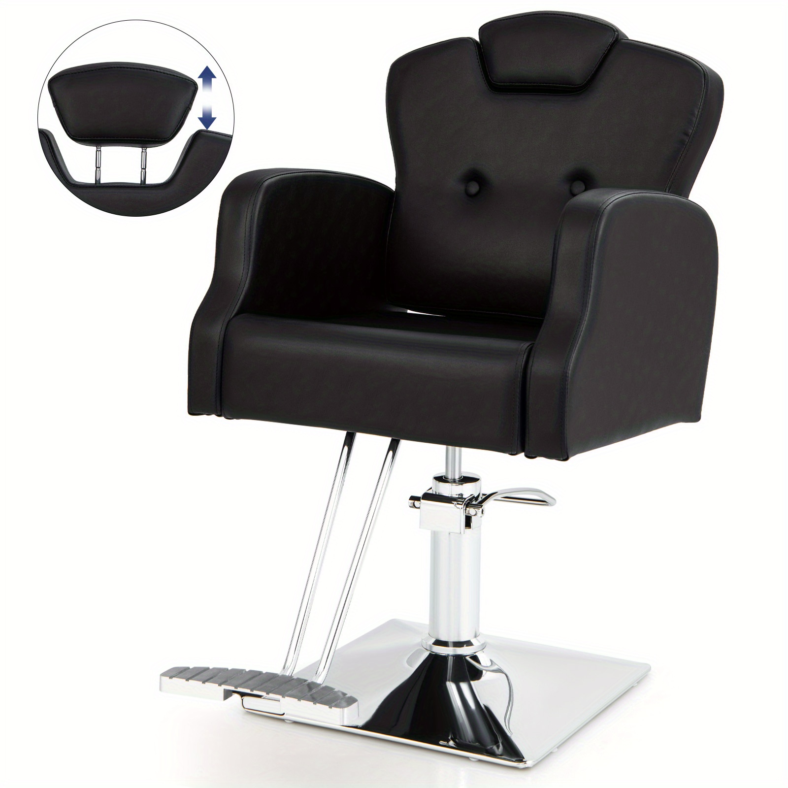 

Safstar Hydraulic 360 Degrees Swivel Salon Chairs W/ Adjustable Headrest