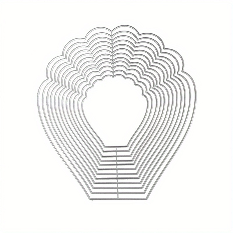 TEMU Stampi per Taglio e Fustellatura Fiori in Metallo, Modelli per Embossing e Scrapbooking, Ideali per Biglietti e Fai da Te