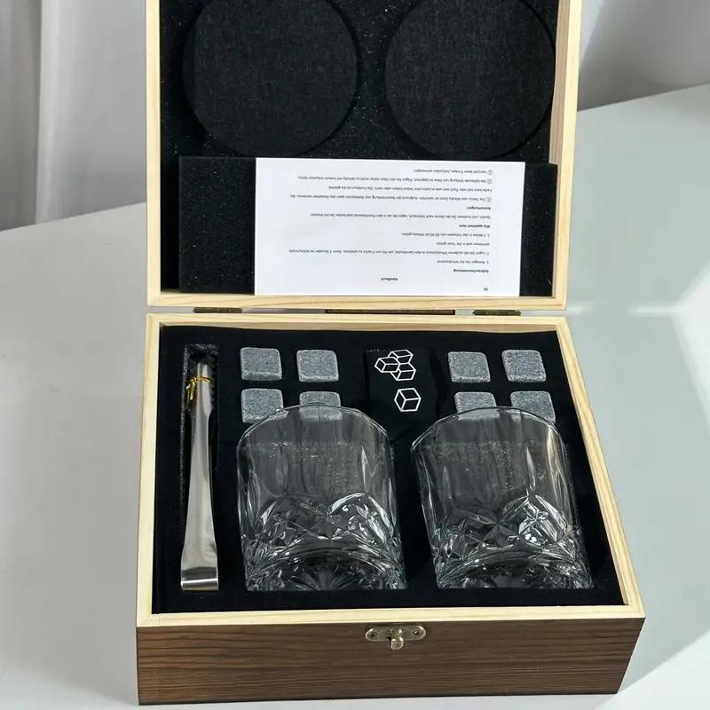 Whiskey Gift Set Wooden Box