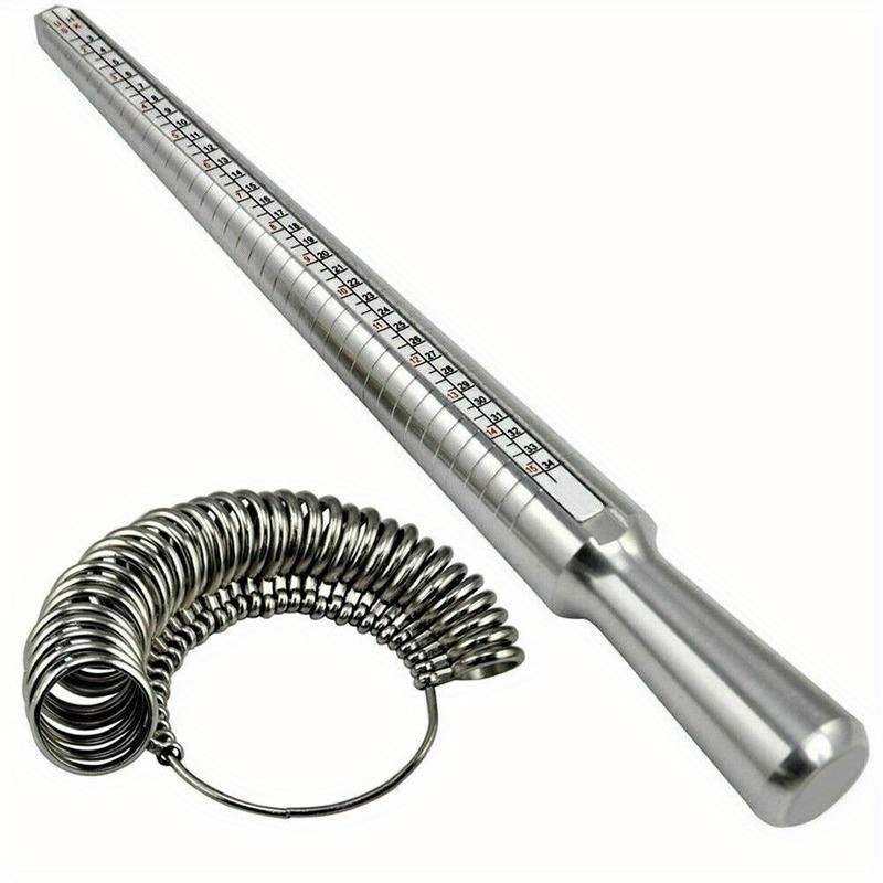 

Precision Sizer Gauge - Silvery, Us & Hk Measurement Scales, Essential Jewelry Making Tool Set