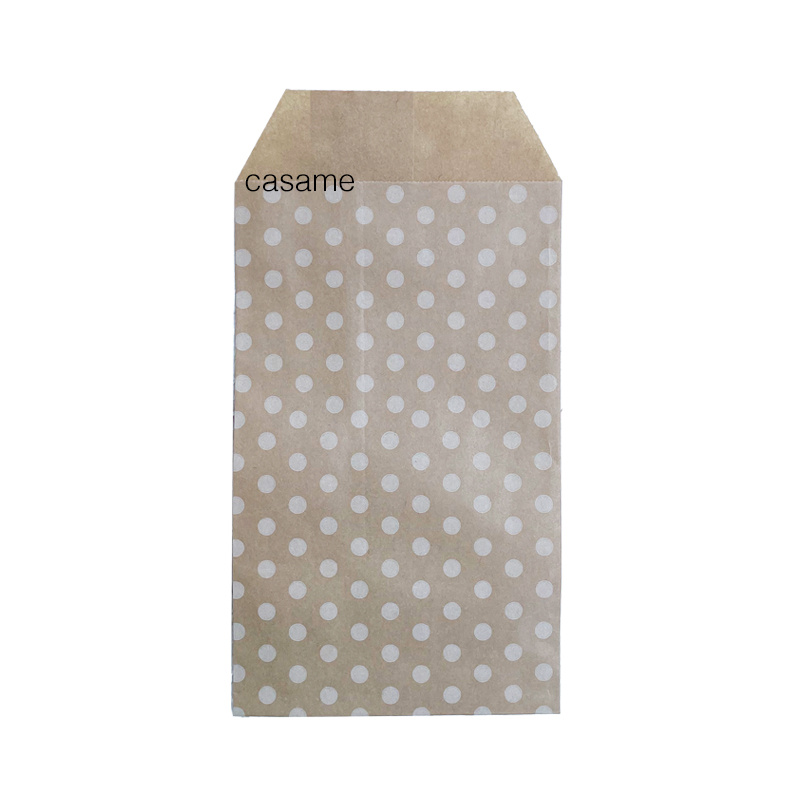 TEMU 8x15 cm (3x6 pollici) 25 Sacchetti di Carta con Motivo a Pallini - Ideali per Matrimoni, Feste e Forniture per Piccole Imprese