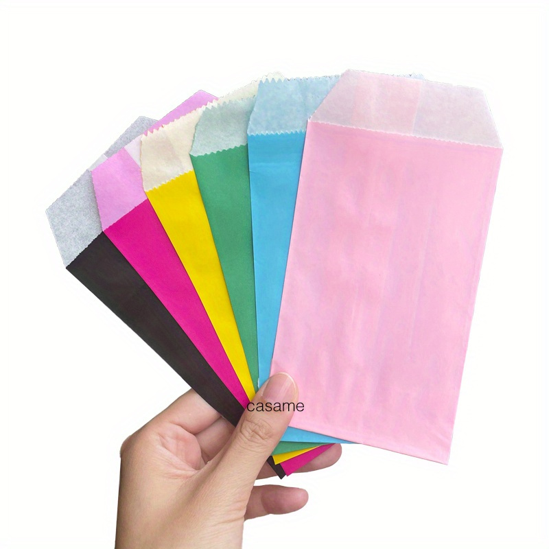 

25pcs Vibrant Colored Paper Bags, 3x6 Inches - Weddings, Parties, And Small Business Packaging, Crafting & Gift Wrapping, Gift Bags