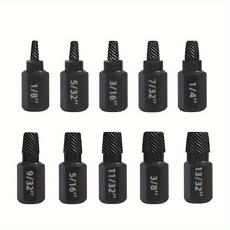 

10pcs Set Screw Cap Extractor Broken Screw Extractor Broken Head Screw Inner Hex Bolt Demolition Tool