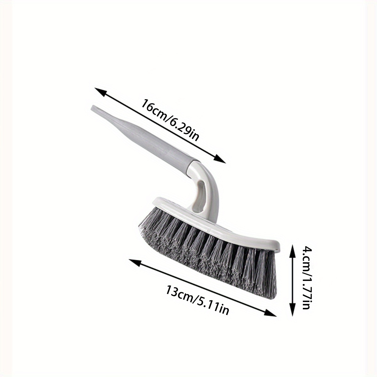 1 Scrub Brush Featuring A Comfortable Grip Handle And Stiff Bristles, Ideal For Cleaning Tasks In The Bathroom, Shower, Tiles, Kitchen, Floors, And Bathtubs - Operates Without A Power Source