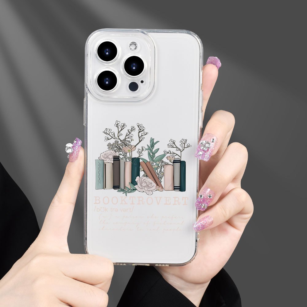 tpu clear phone case book lover design compatible iphone x - Temu