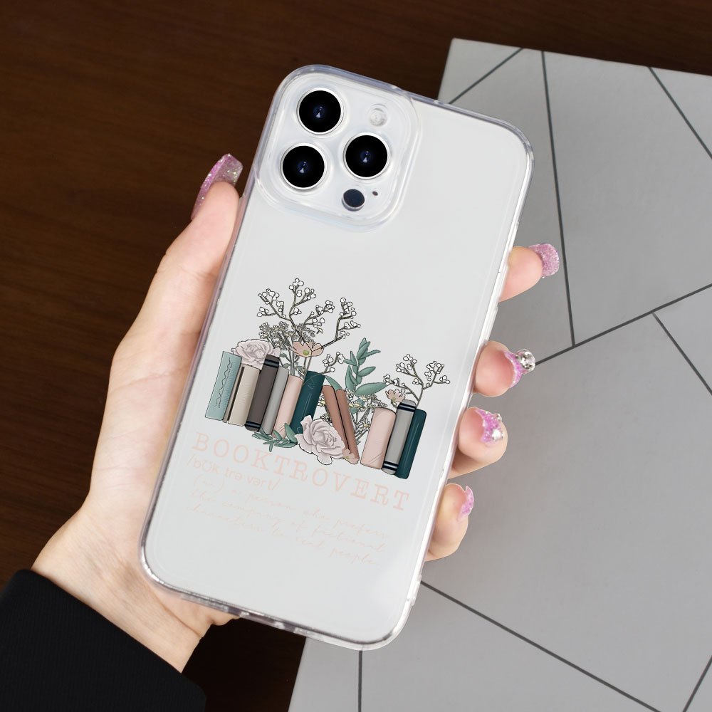 tpu clear phone case book lover design compatible iphone x Temu