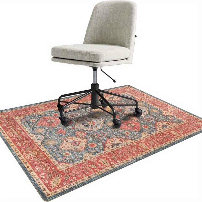 

Home Office Chair Mat Vintage Desk Chair Mats For Hardwood Floor Computer Chair Mat For Rolling Chair Non Slip Washable Floor Protector Rug